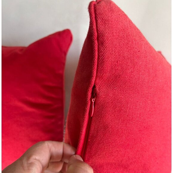 Unbranded Set of 2 Lobster Throw Pillows Red Size 18" x 12" - Picture 6 of 8